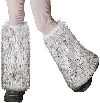 Fuzzy Faux Fur Leg Warmers Bont Hakken Lange Laarzen Manchet Cover Heeft Elasticiteit Een Paar Boot Cover