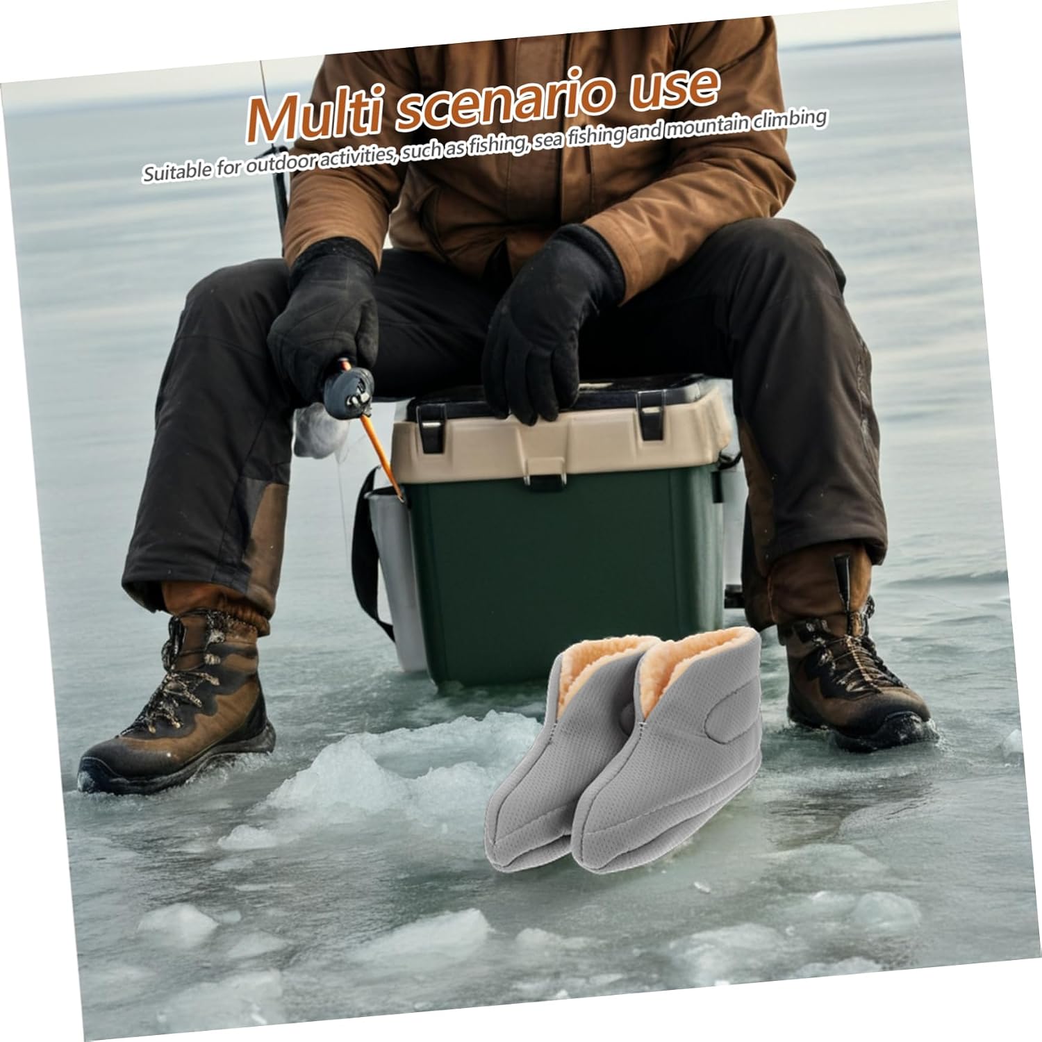 Insulated Snow Boots for Men Cold Weather Footwear for Fishing Hiking and Outdoor Activities Comfortable Lining and Grip