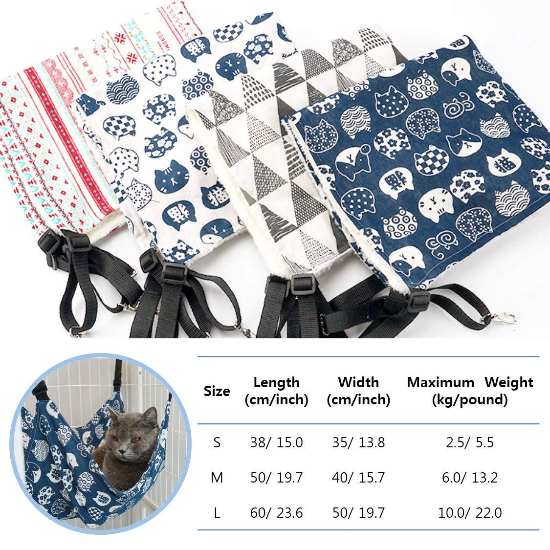 SEIS 3-teiliges Hamster-Hängematten Set – Plüsch, Hängematte, Tunnel & Matte, Für Kleintiere, Kaffee