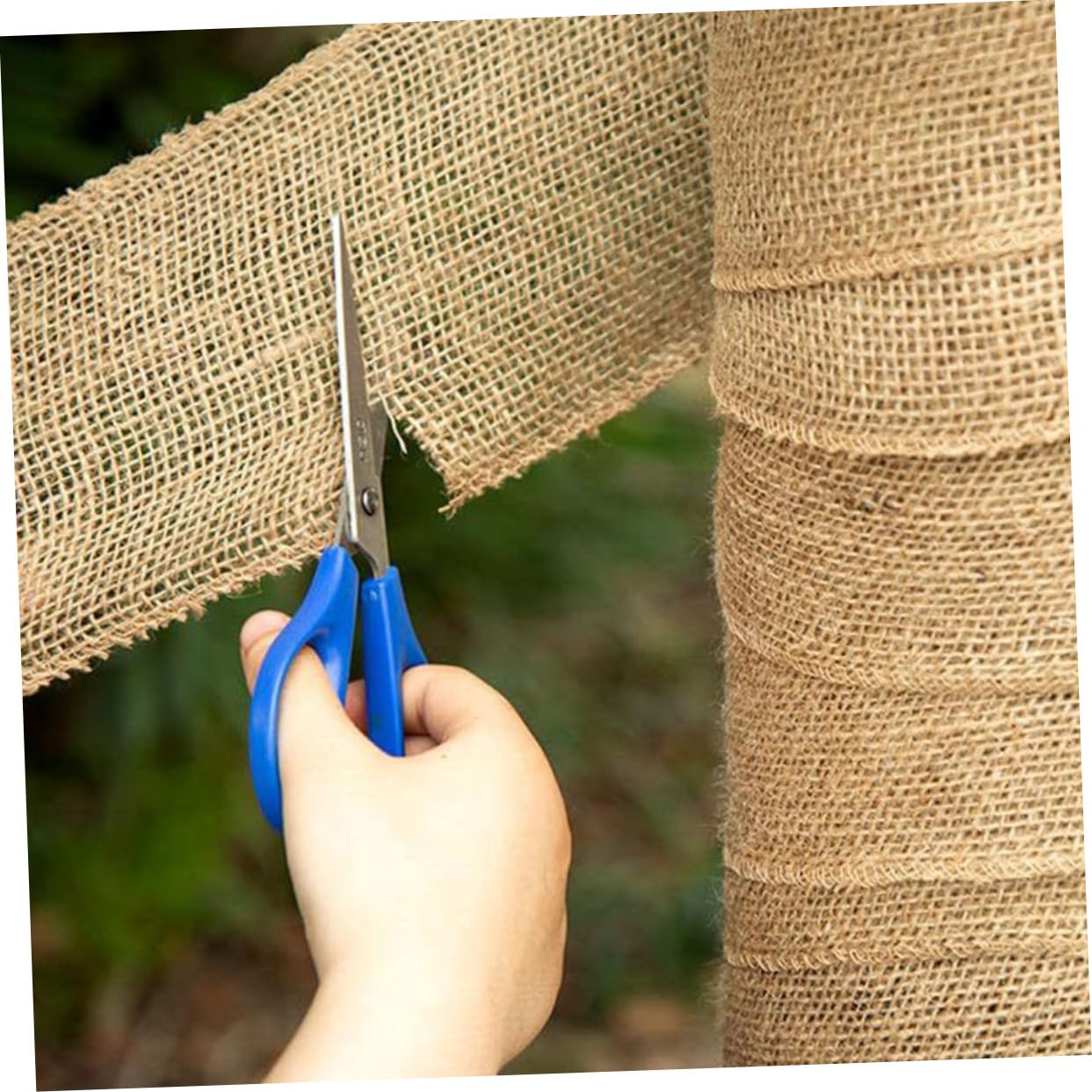 Shelter Protezione Piante in Lino Naturale Avvolgimento in Juta per Alberi e Alberi da Frutto, Protezione Solare e Nutrizionale per Giardinaggio in Autunno
