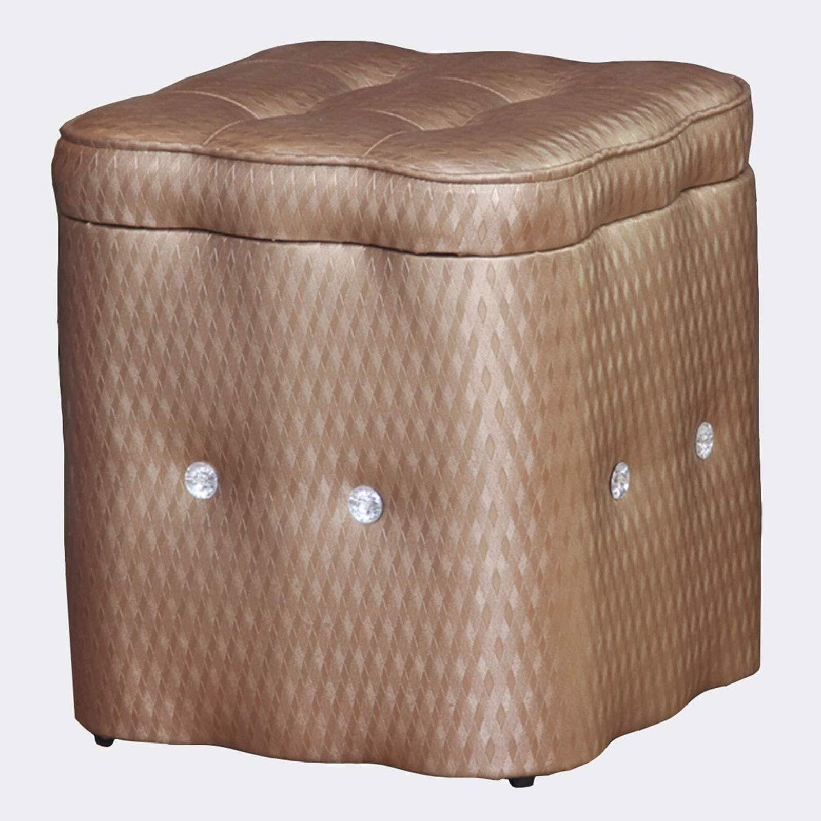 Banc d'entrée en cuir avec coffre de rangement robuste 40cm
