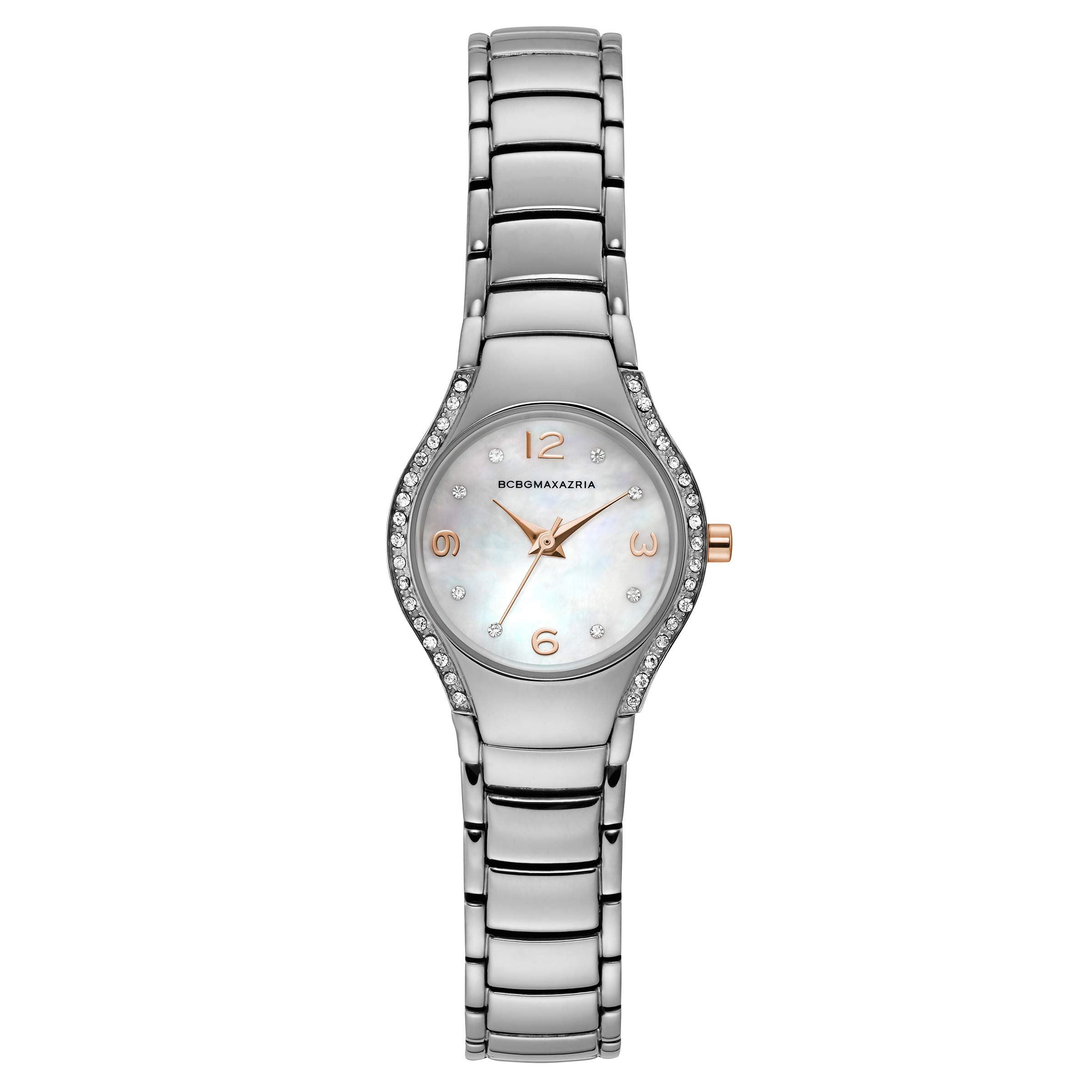 BCBGMAXAZRIAWomen's Quartz Watch with Stainless Steel Strap, Silver, 10 (Model: BG50995005), Silver, Standard, CLASSIC