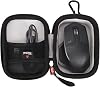 Estuche Rígido para Mouse Inalámbrico Logitech MX Master 4/3 / 3S / 2S, Bolsa de Almacenamiento EVA a Prueba de Golpes con Bolsillo de Malla y Asa, Negro 3