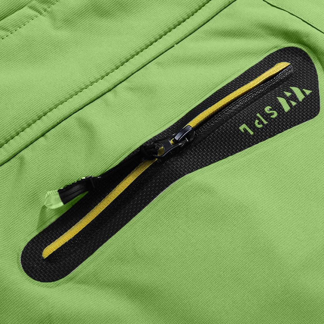 Spmor Men's Rain Jacket Waterproof with Hooded Hiking Outdoor Coat Lightweight Windbreaker - Image 3