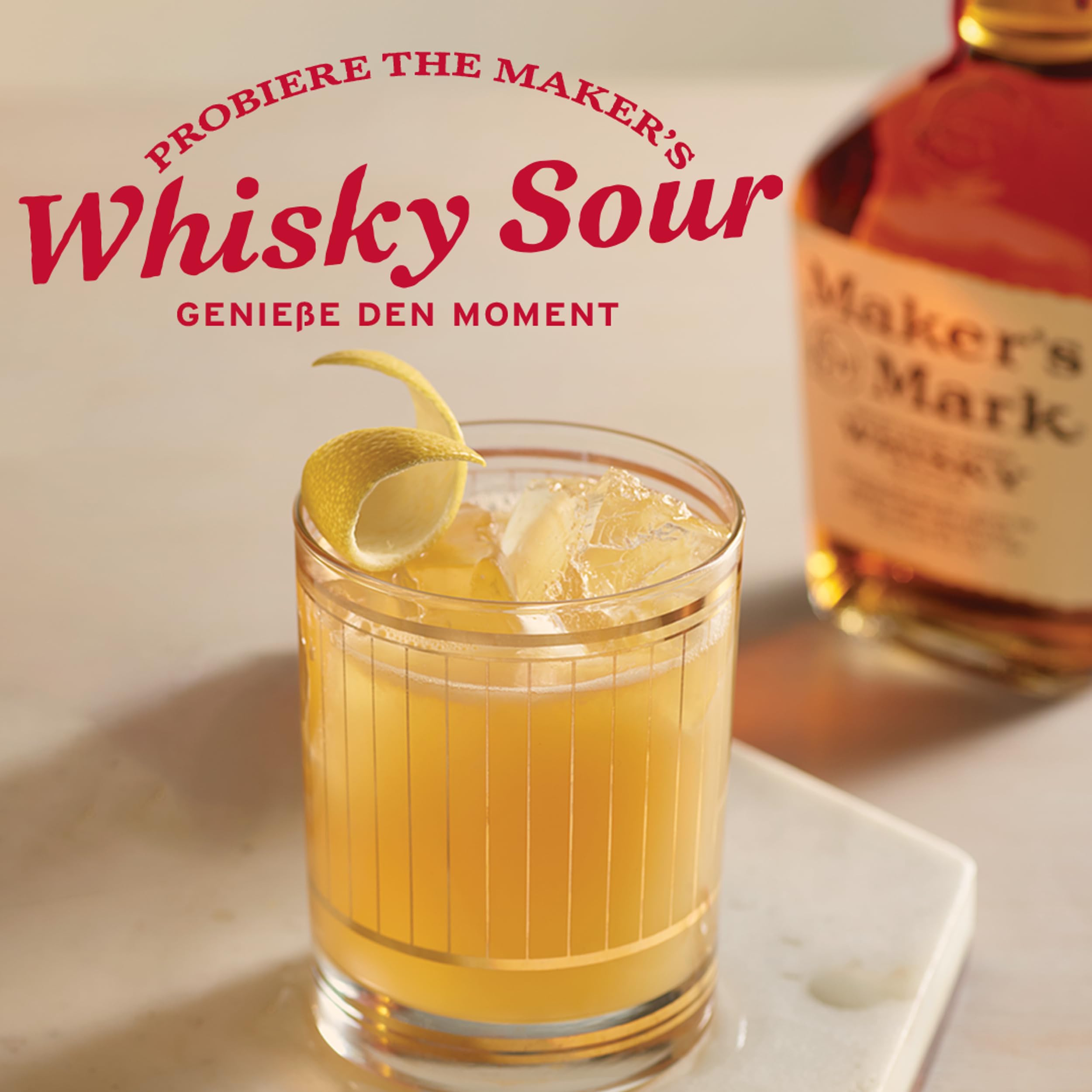Maker's Mark | handgemachter Kentucky Straight Bourbon Whisky | weicher und vollmundiger Geschmack | 45% Vol | 700ml Einzelflasche