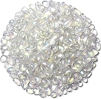 Vista 11 de WAYBER Piedras de Vidrio, 1 Lb/460g Guijarros de Cristal de Mar Irregulares Gemas Artificiales No Tóxicas para Exhibición de Gemas/Relleno