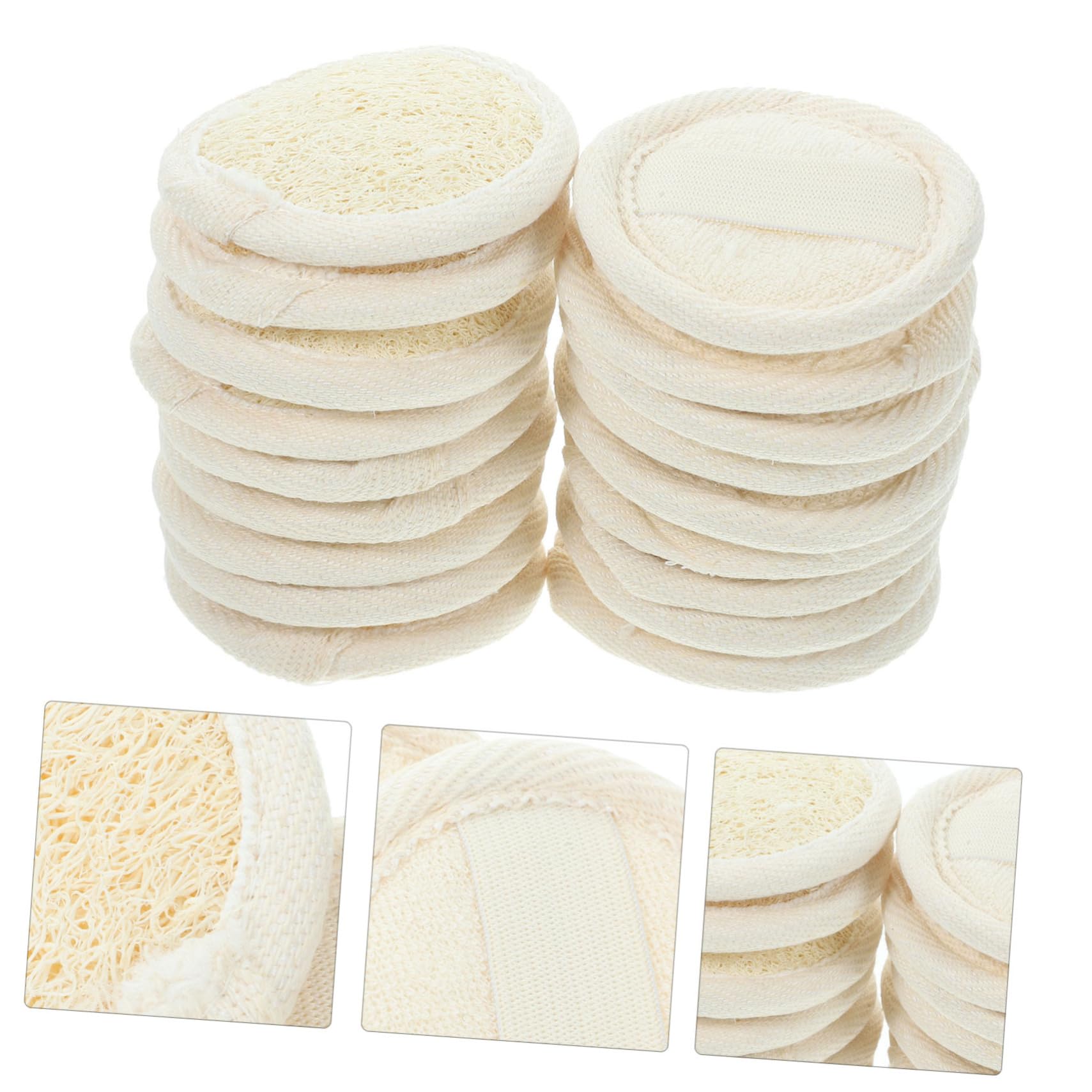 18piezas Limpiador Facial De Lufa Esponjas Exfoliantes Naturales Esponjas Desmaquillantes Para Limpieza Facial Diaria