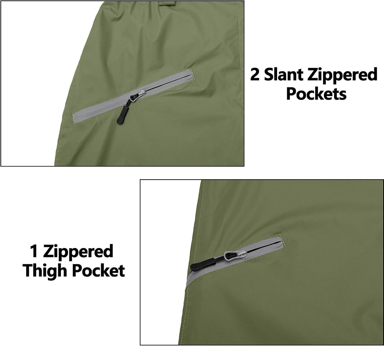 Little Donkey Andy Women's Lightweight Waterproof Rain Pants Breathable Hiking Pants for Outdoor Fishing - Image 6