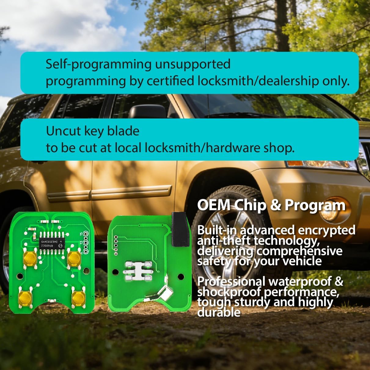 Fits for Ford Expedition Ranger Lincoln MKZ Mazda Tribute Mercury Mariner 2015 2016 2017 2018 Key Fob OUCD6000022 315MHz 4D63 3 Buttons - Image 5