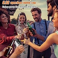 Vista 4 de Abrelatas manual - Abrelatas manual 3 en 1 de mano resistente, abrelatas de acero inoxidable, borde liso manual con perilla de ahorro de esfuerzo