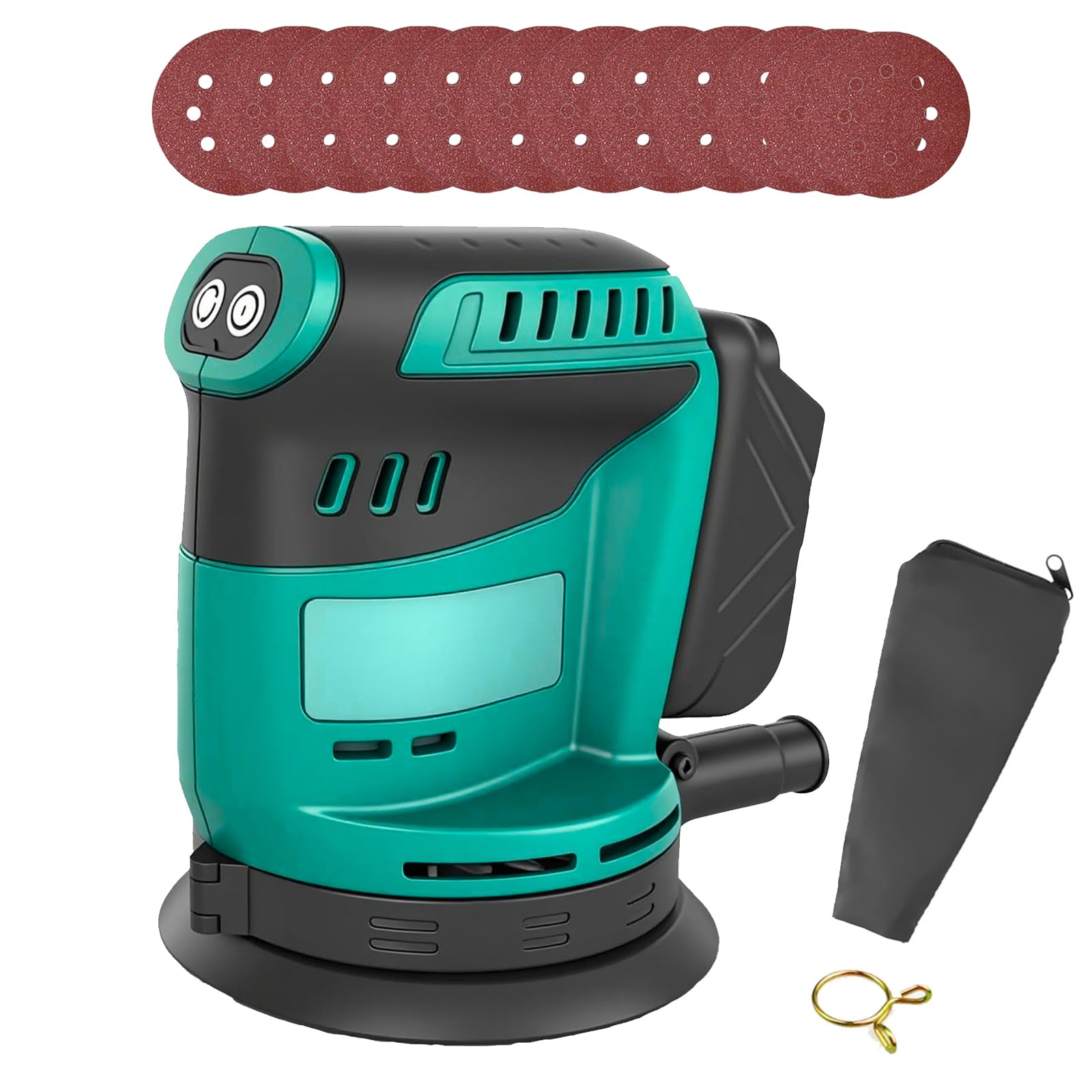 Cordless Random Orbit Sander,Compatible with Makita 18V BL1830 BL1850,125mm,3-Speed Settings,18V Electric Sander for Sanding Polishing Wood (No Battery)