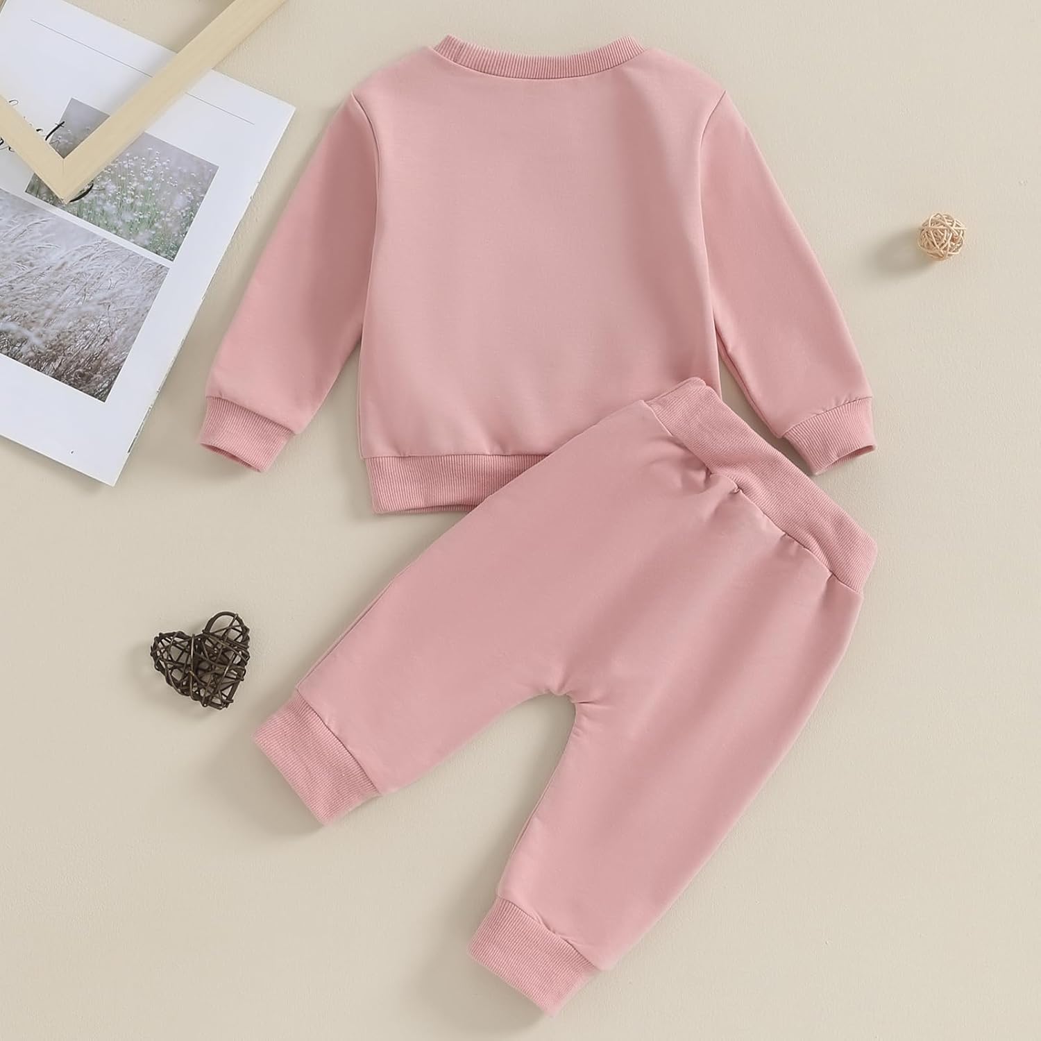 Toddler Baby Girl Clothes Daddys Girl Cotton Sweatshirt Tops Pants Newborn Girl 2Pcs Fall Winter Outfits - Image 3