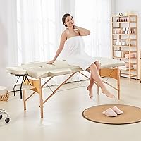 Vista 20 de Yaheetech Mesa de masaje portátil para pestañas, cama de spa, sofá de masaje, mesas de spa plegables ajustables de 2 pliegues con bolsa no tejida