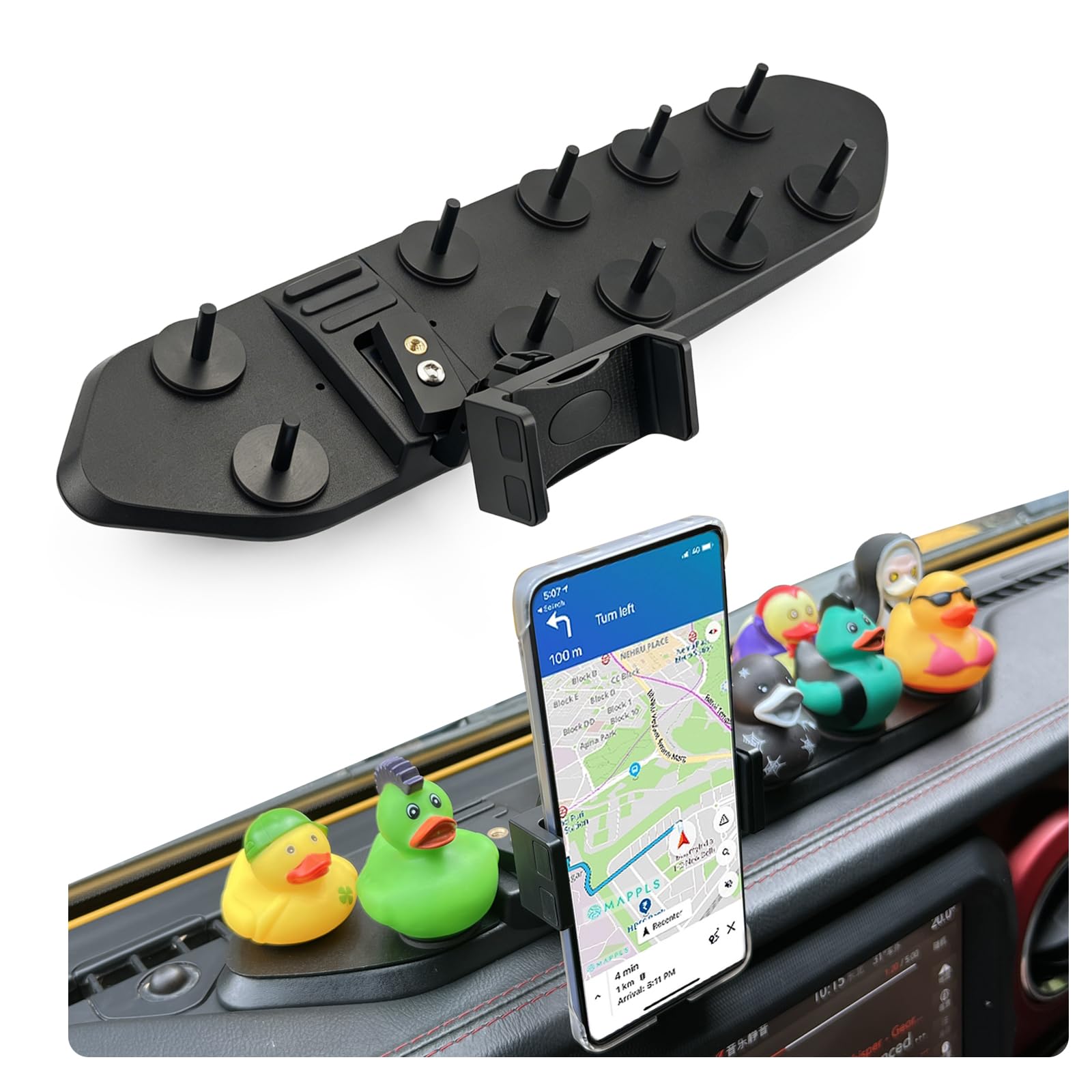 Support de téléphone pour Jeep JL JLU 2018-2023/Gladiator JT 2020-2023 (pas