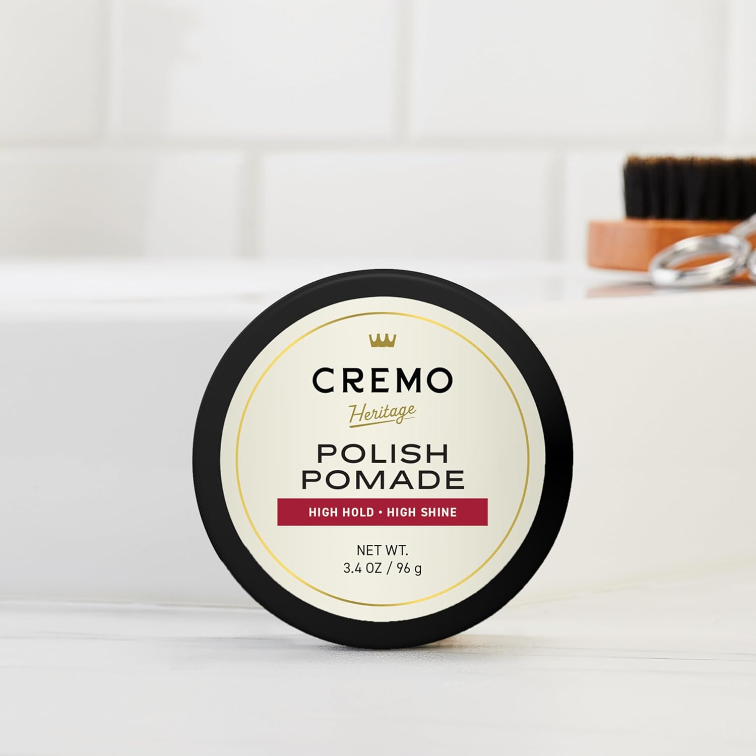 Cremo Hair Styling Shine Pomade for Men - Premium Barber Grade Shine Pomade for Hair Styling, 3.4 Oz - Image 5