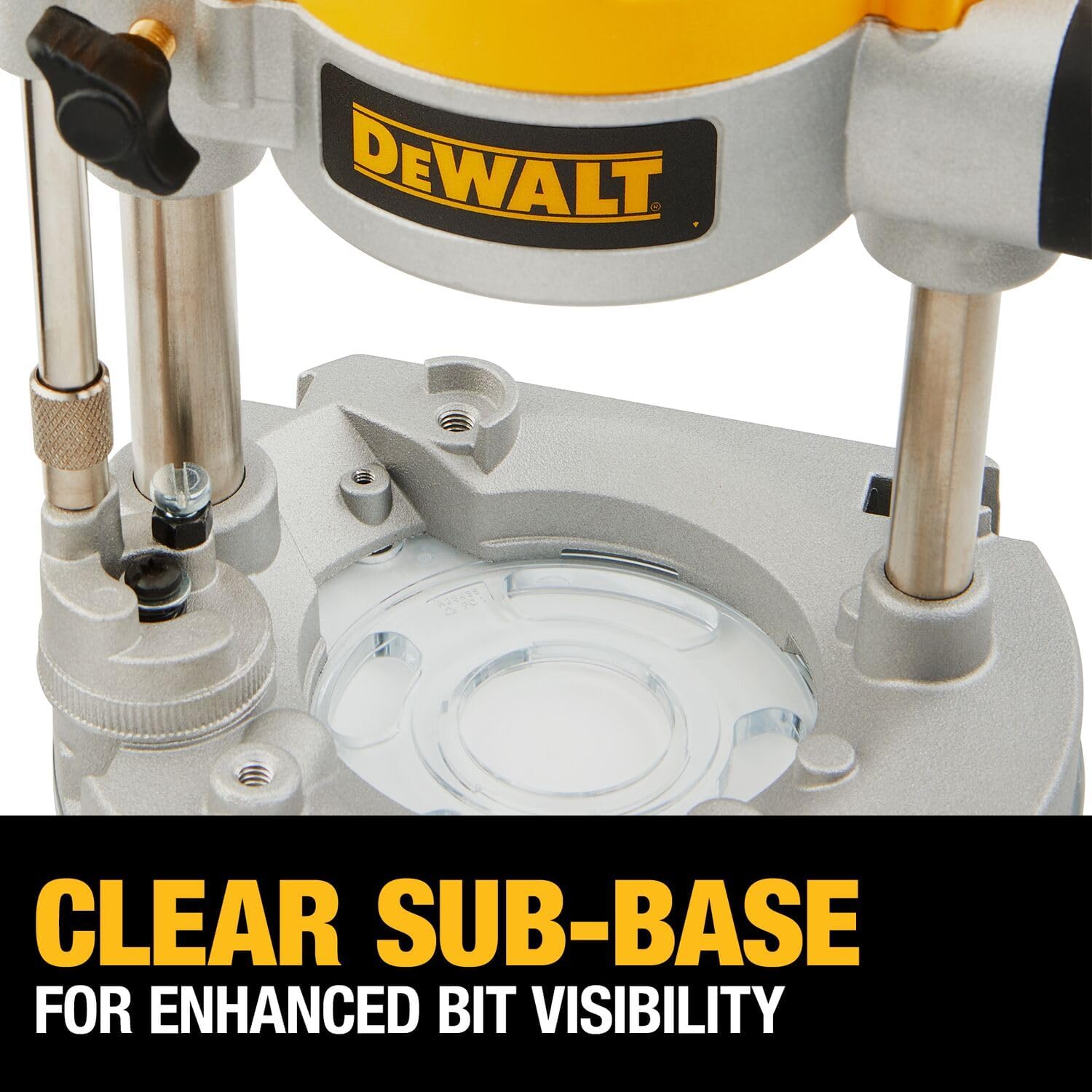 DEWALT 20V MAX Router Brushless (DCW600B) With Plunge Base for Router (DNP612)