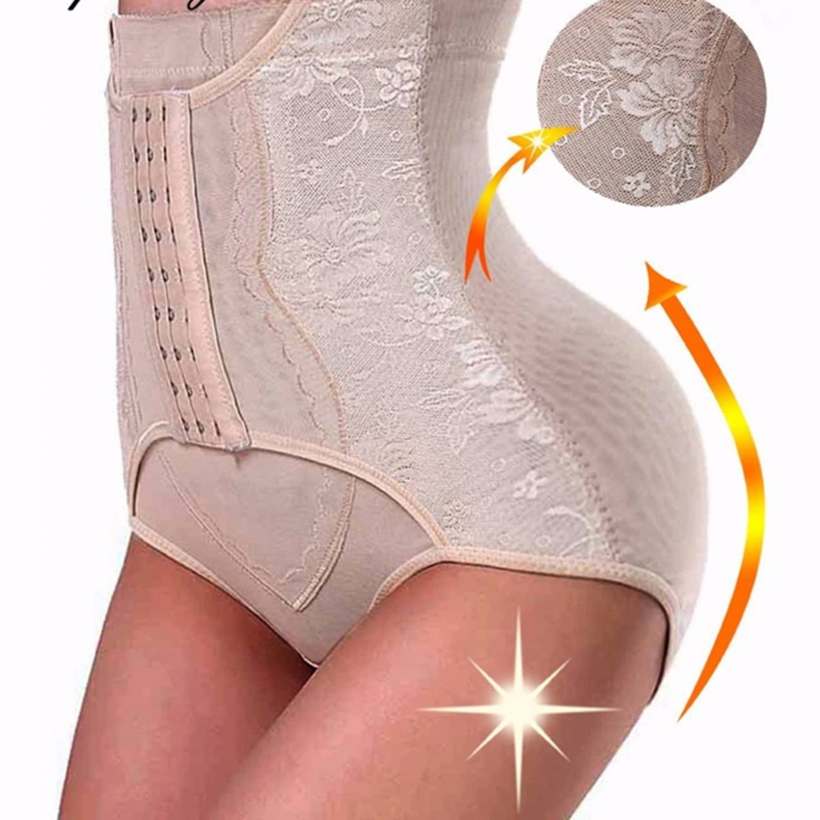 Slip Modellanti a Vita Alta da Donna, Modellanti e Modellanti per la Pancia! (Albicocca XXL)
