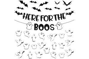 35 PCS Halloween Here for the Boos Decorations