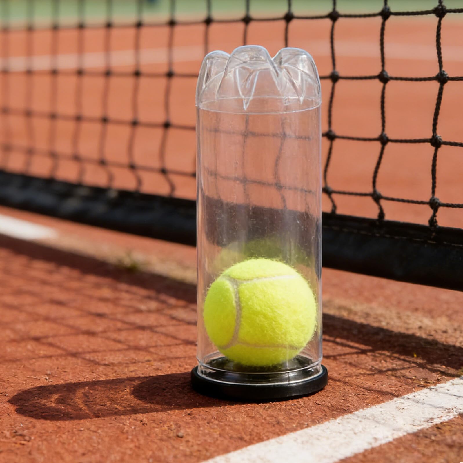 TOYANDONA Tubo Raccogli-palline da Tennis in Pvc Trasparente Resistente All’umidità con Tappo Ermetico, Set da 10 Pezzi, Contenitore Portatile per Palline da Tennis e Golf,
