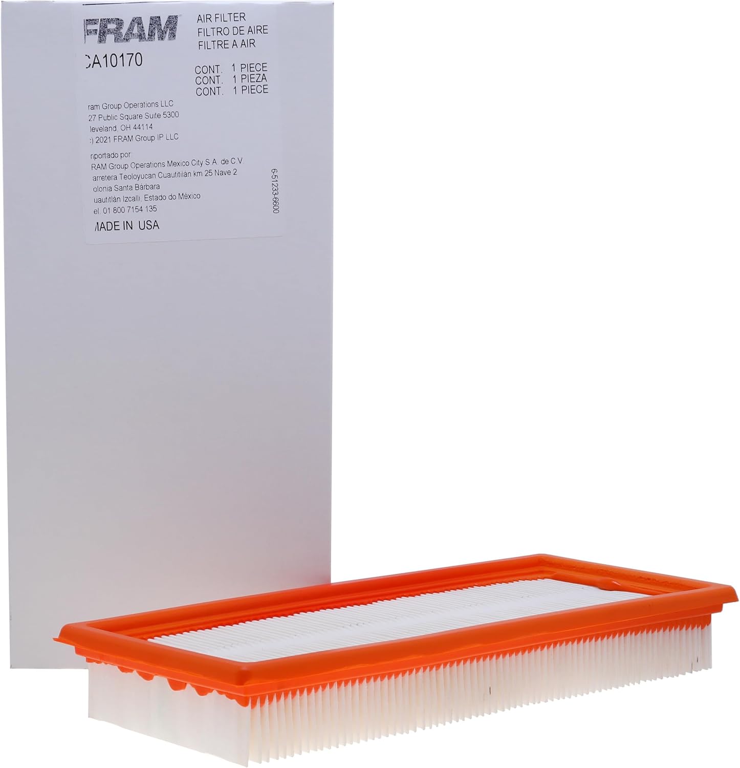 FRAM Extra Guard CA10170 Replacement Engine Air Filter for Select Ford and Mercury Models, Provides Up to 12 Months or 12,000 Miles Filter Protection