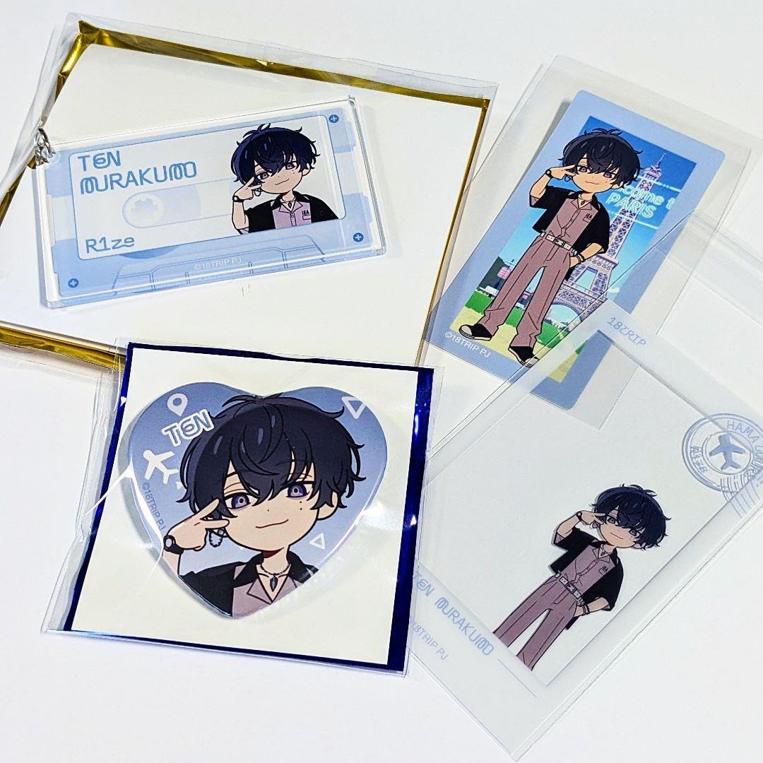 Amazon.co.jp: 18TRIP エイトリ ハート缶バッジ アクリルキーホルダー