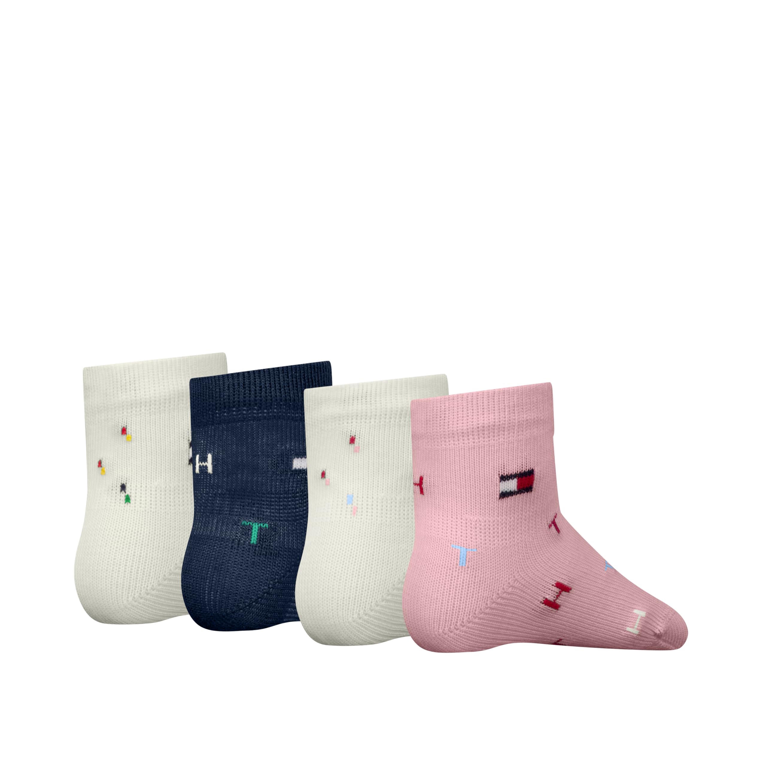 Tommy Hilfiger Unisex Baby Letters Classic Sock (4er Pack)
