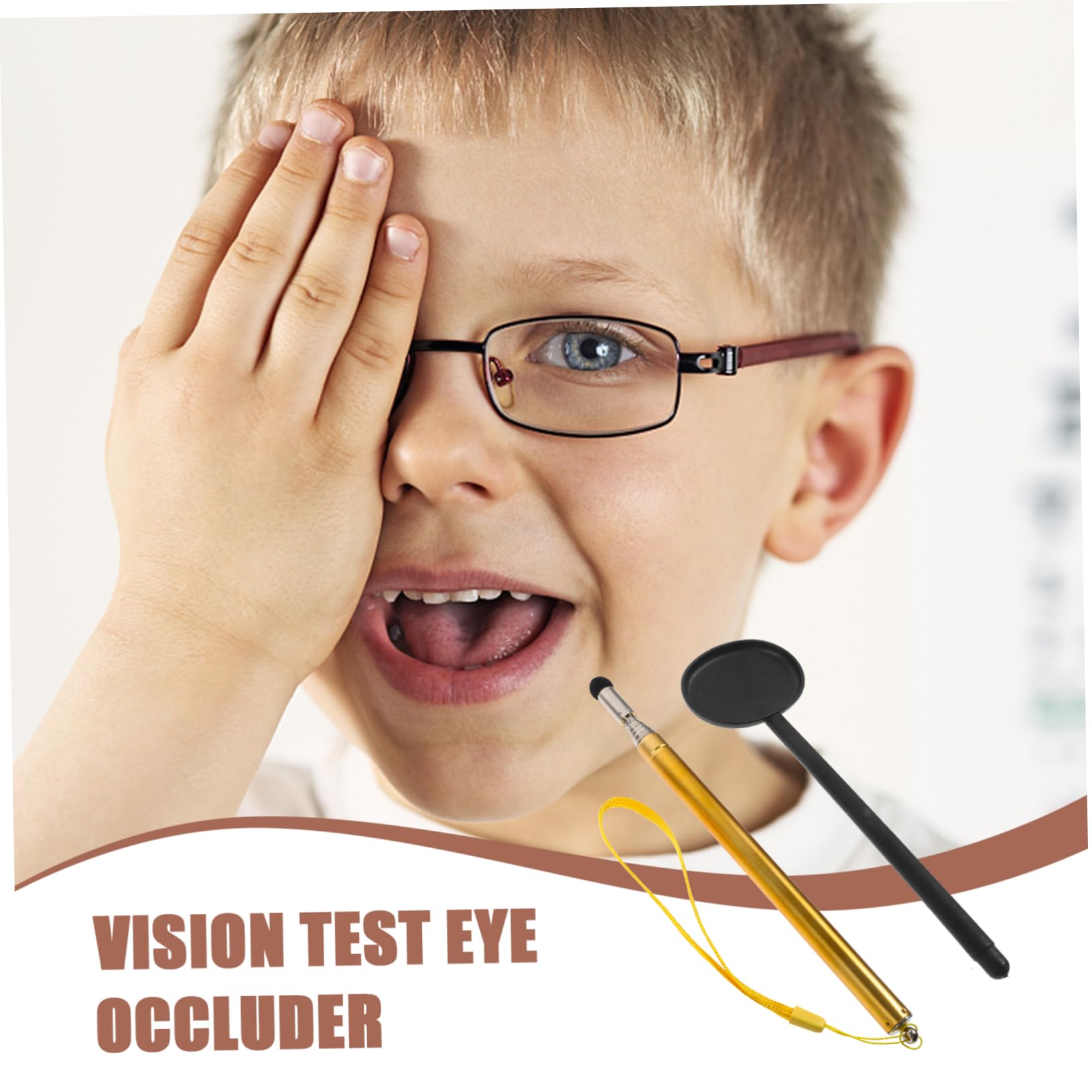 Cabilock 5 Juegos Palo Indicador De Detección De Visión Ojo Para Herramienta De Examen De La Vista De Ortoptistas Prueba De Visión Oclusor Ocular Oclusor Ocular Portátil Planchar