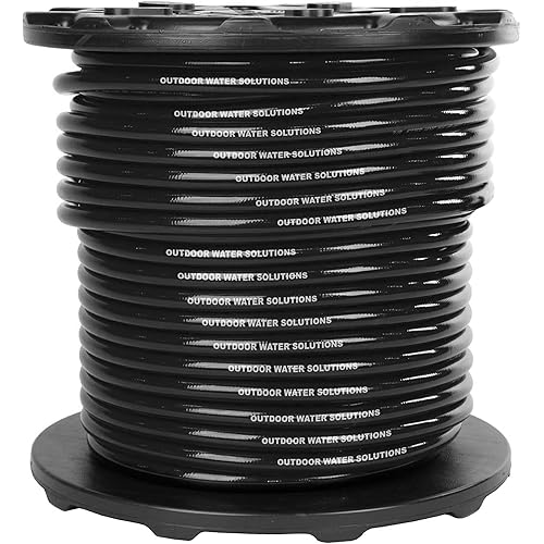 Weighted Airline for Pond Aeration – 1/2" Inside Diameter | 500ft Spool | Self-Sinking Rubber Air Hose | Heavy-Duty Tubing for Aerators & Diffusers | Flexible & Durable