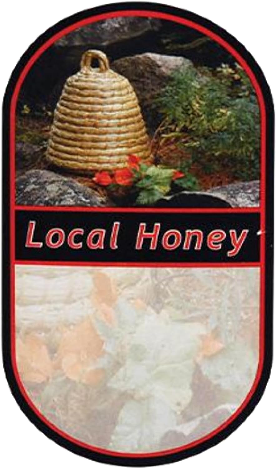 Mann Lake Customizable Garden Skep Honey Labels, Self-Adhesive, Easy-to-Apply, Boost Honey Sales, Multi-Surface Applicable, Roll of 250 (1 3/4" x 3")