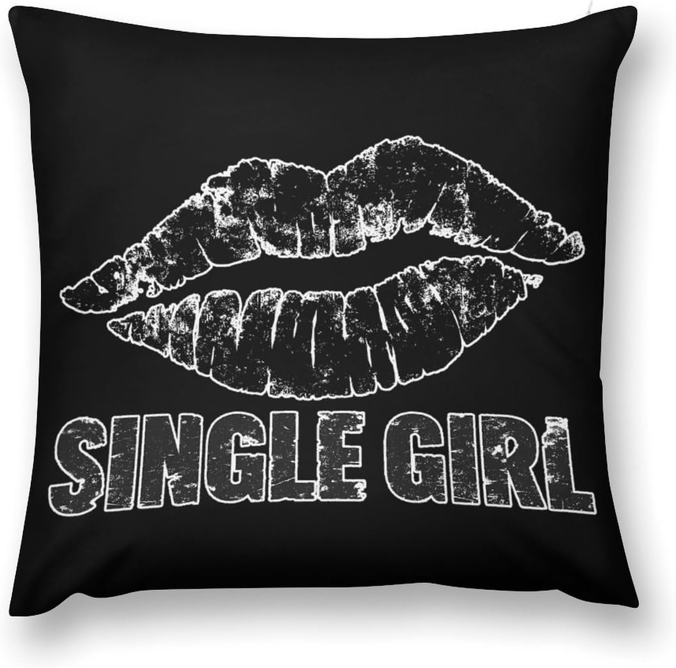 Single Girls Throw Pillow Case Cover Sham Pillowcases Protectors for Couch Bed Sofa