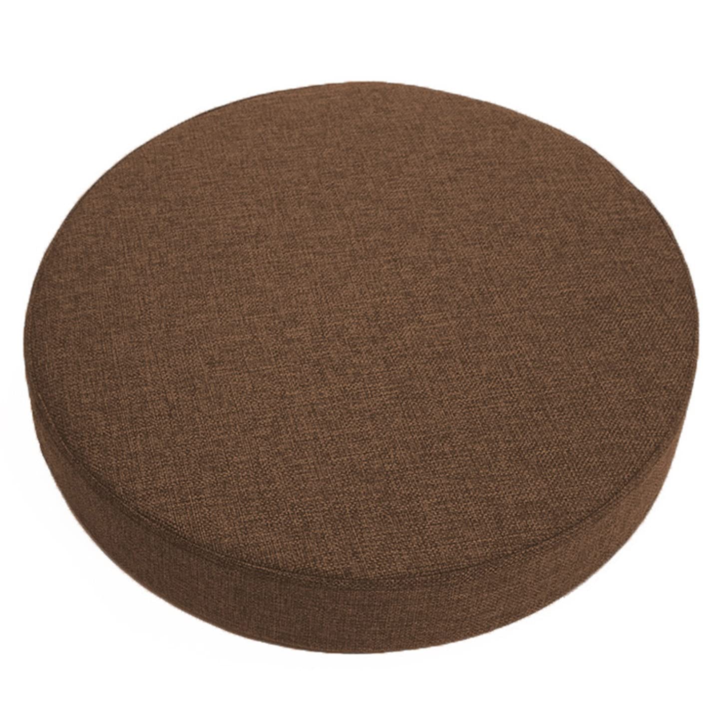 ping bu Round Chair Pads Thick 5/8/10cm Seat Cushion Pad,Dining Garden Chair Cushion Seat Pads Round Stool Cushions for Kitchen Home (40x40x10cm,Brown)