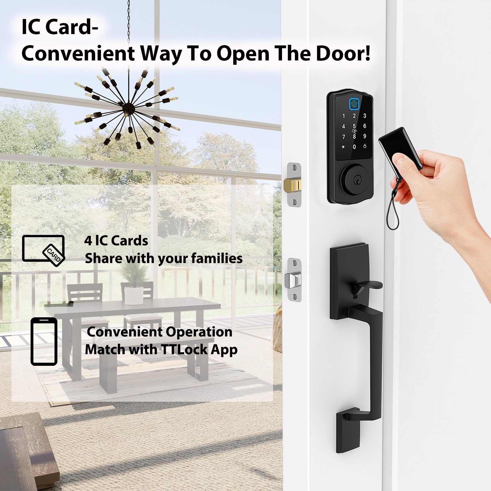 Smart Lock IC Cards Compatible with Smart Door Lock with