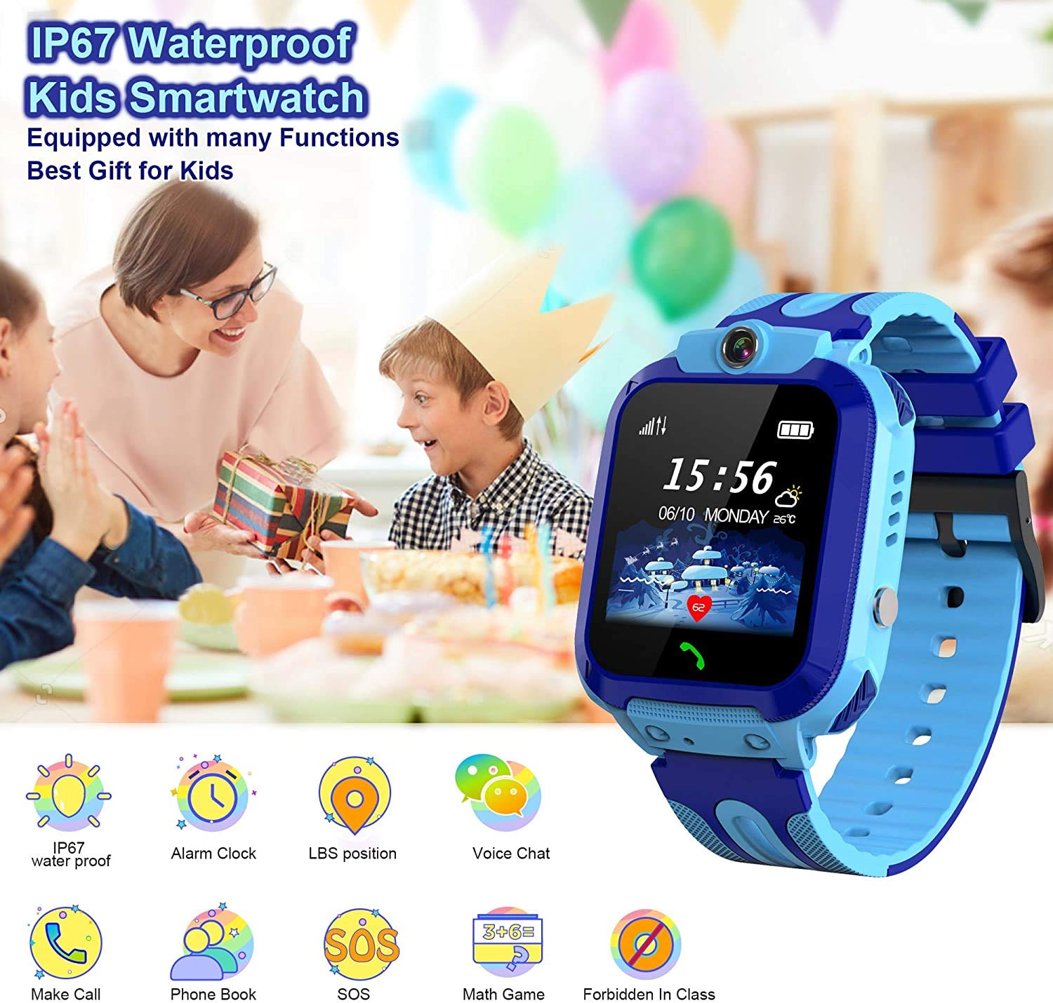 Kids' Smartwatch with Weather Forecast Feature
