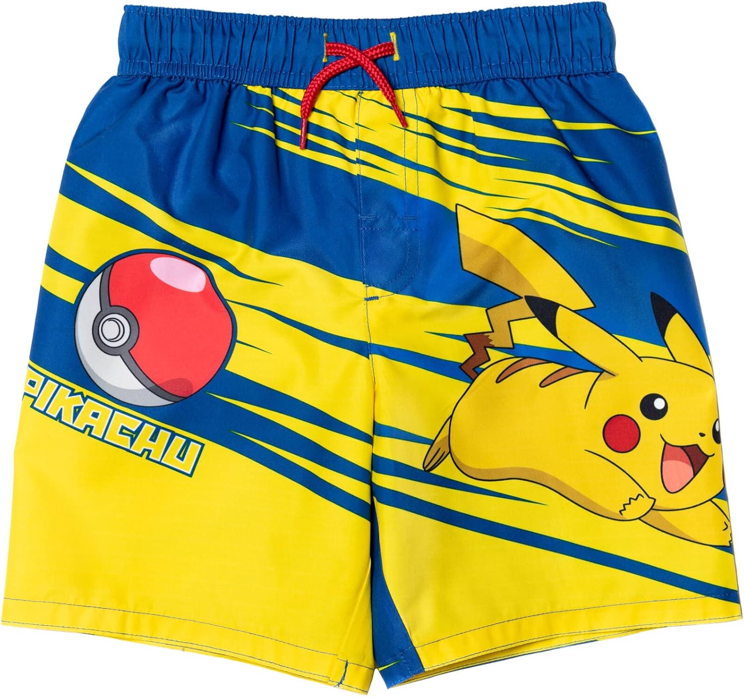 Pokemon Raglan Rash Guard and Swim Trunks UPF 50+ Outfit Set Little Kid to Adult Sizes (4 - Large) - Image 3