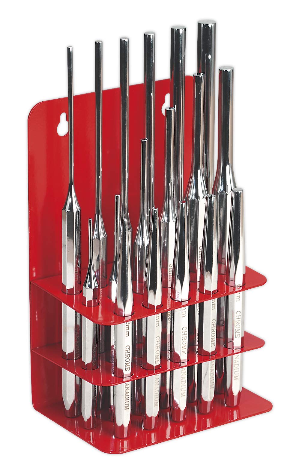 Punch Set 17pc SEALEY ak9130 évite de coincer les axes