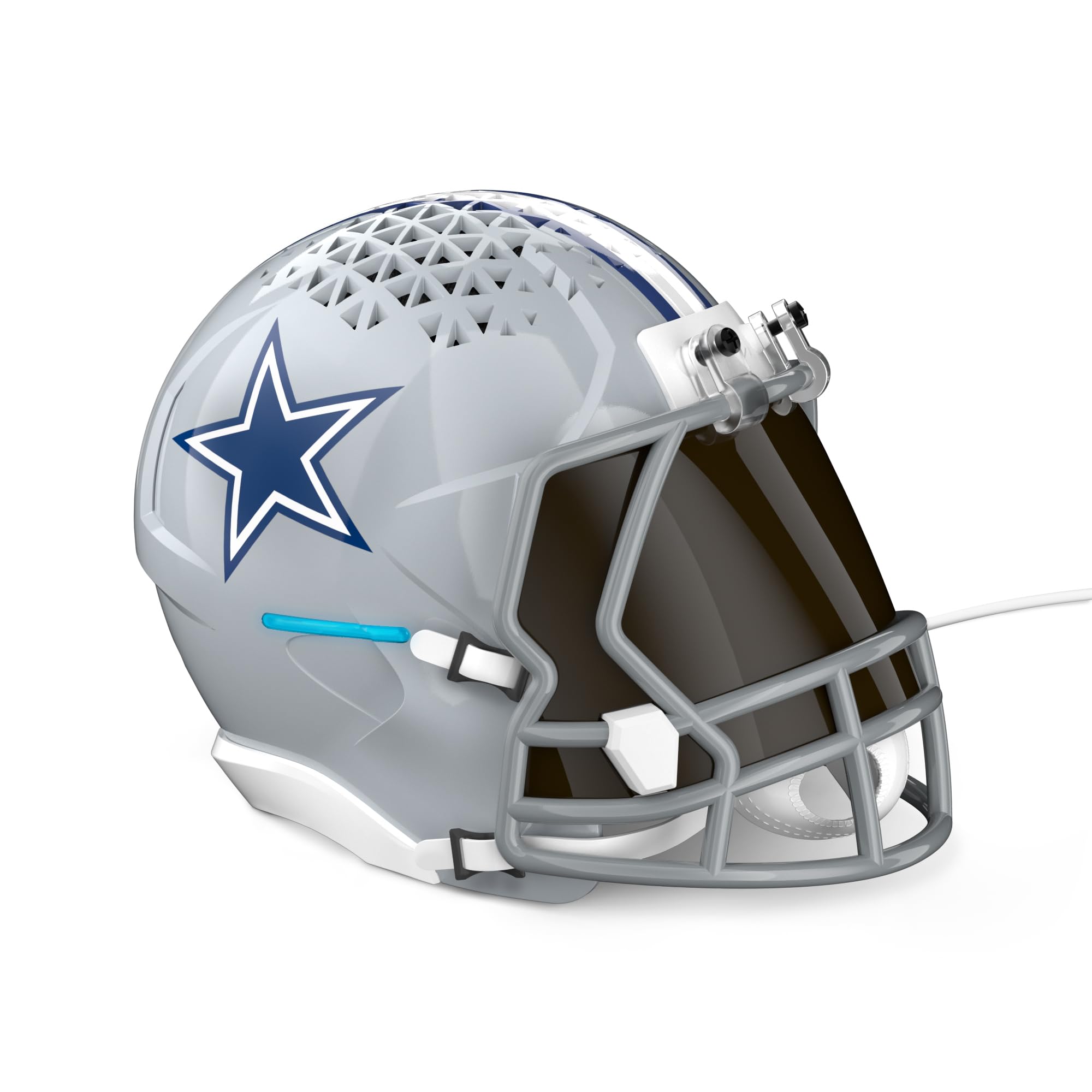 NFL Echo Dot Bundle: Includes Echo Dot | Charcoal and Limited-Edition NFL Helmet Stand | Dallas Cowboys Charcoal Dallas Cowboys