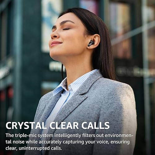 Miniatura 9 de TOZO Auriculares inalámbricos A1 Bluetooth 5.3 peso ligero en el oído NC3 híbrido activa cancelación de ruido auriculares inalámbricos