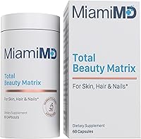 Vista 1 de MiamiMD Total Beauty Matrix Suplementos de colágeno para mujeres, cápsulas de colágeno con vitamina C para cabello, piel y uñas, libre de crueldad