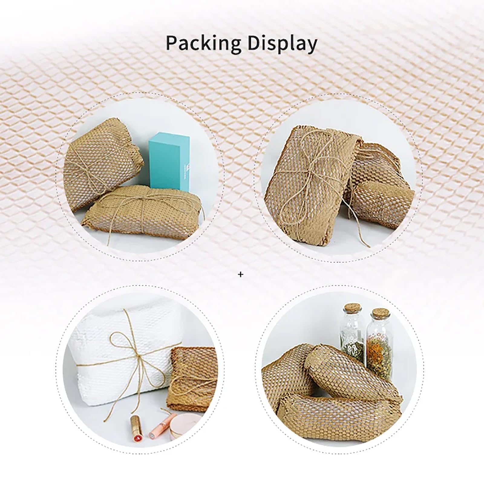 Dispensador manual de papel de panal para envolver rollos | Tensión ajustable, base antideslizante, acero resistente, operación manual, para cerámica y artículos frágiles.