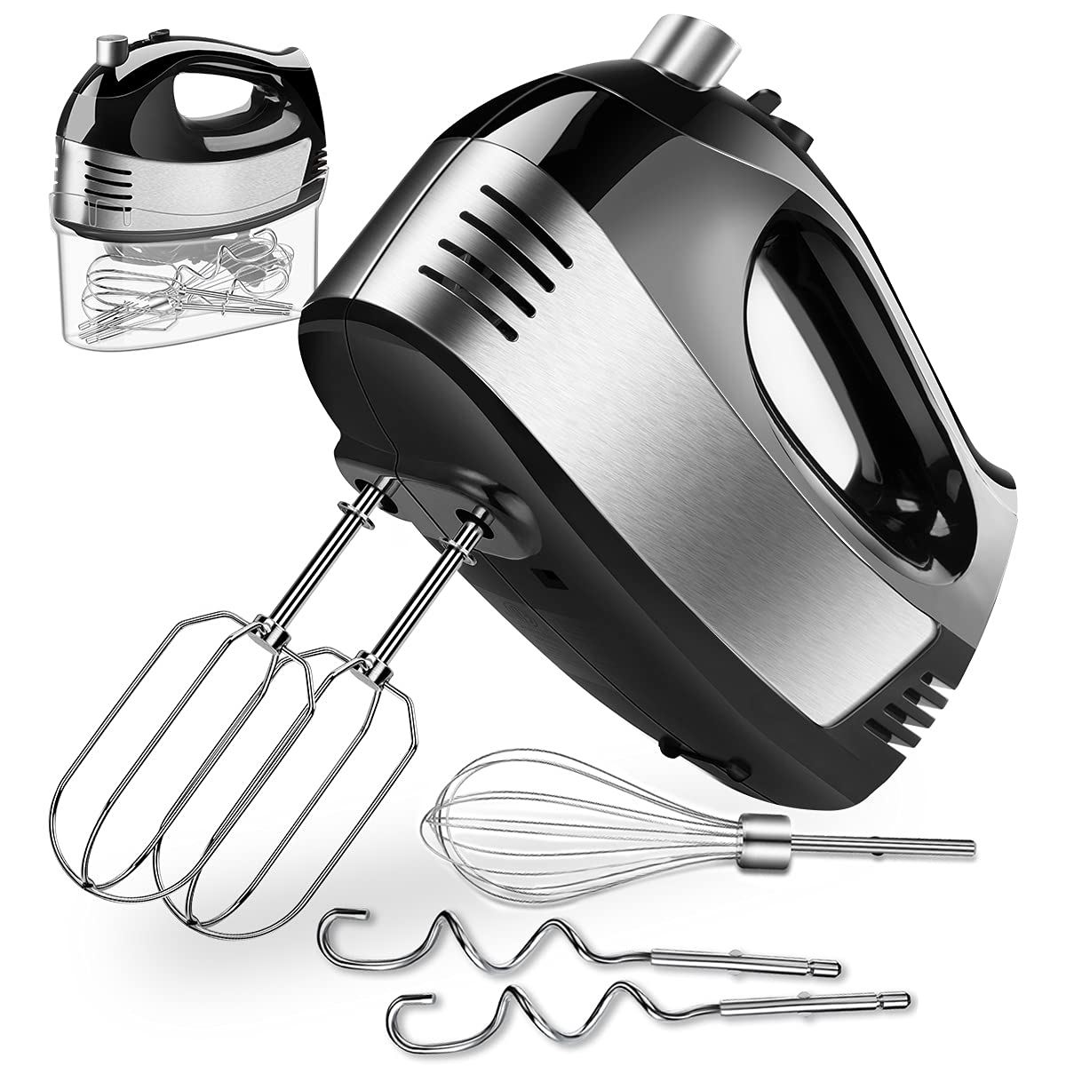 Hand Mixer Electric, Cusinaid 5Speed Hand Mixer with Turbo Handheld