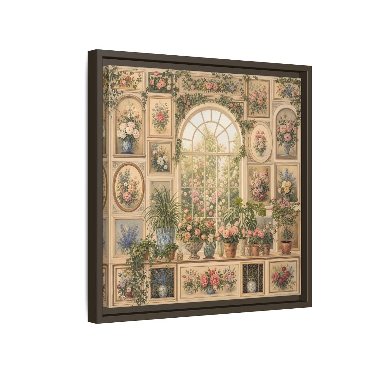 Tableau cadre espresso Garden Window décoration salon vintage - 8