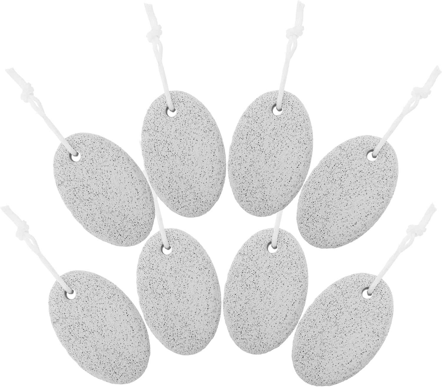 8pcs Oval Pumice Stones for Foot Care Foot Grinding and Dead Skin Removal Tool for Pedicure and Treatment Portable Rubbing Tool for Smooth