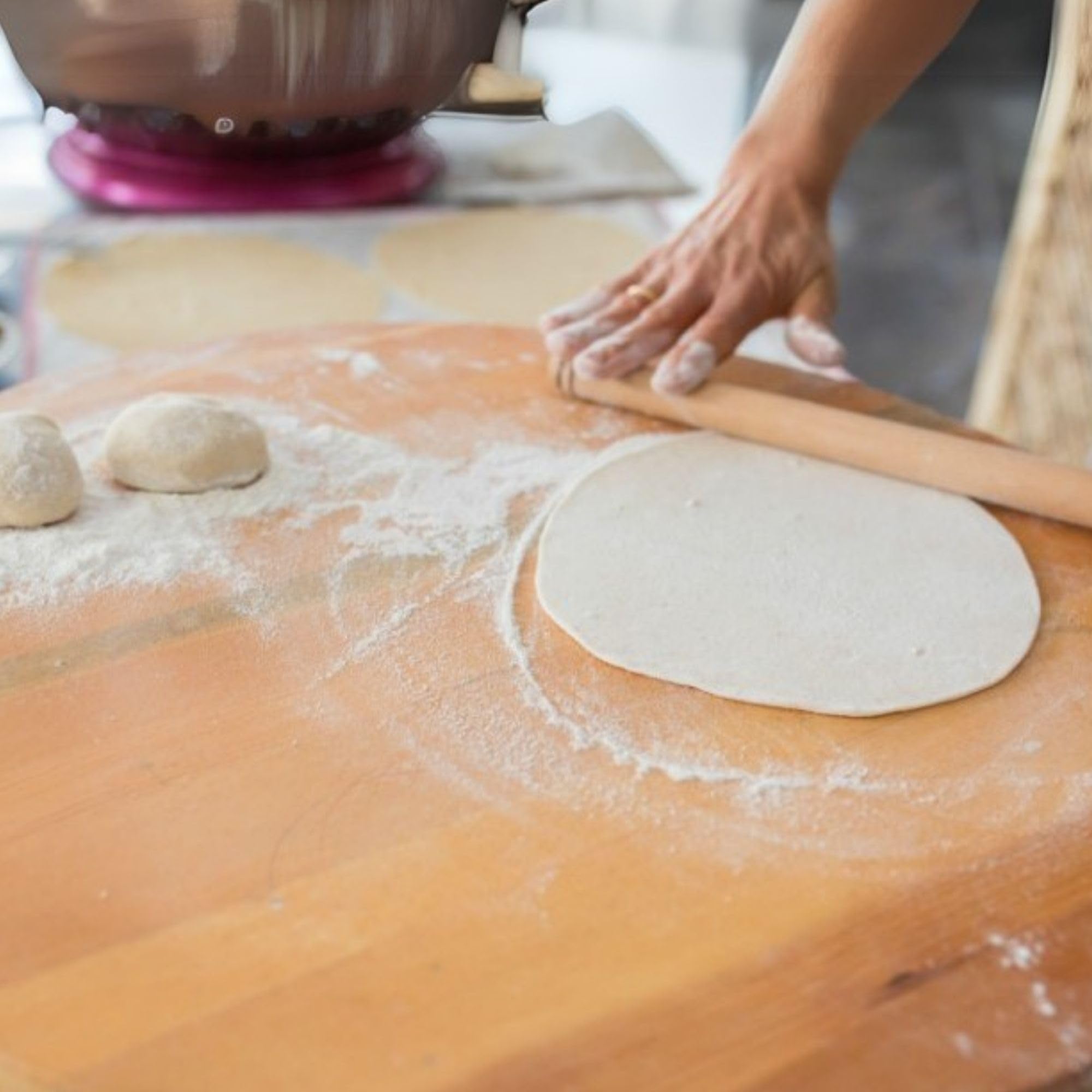 2-teiliges Set (48,3 cm + 78,7 cm Set) Oklava extra langes Nudelholz zum Backen, Mattarello Nudelholz für Manti Ravioli Pasta, türkischer Baklava-Teig, Tortilla, handgefertigtes Holz