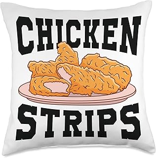Chicken Strips - Funny Restaurant Owner - Fast Food Eater Throw Pillow