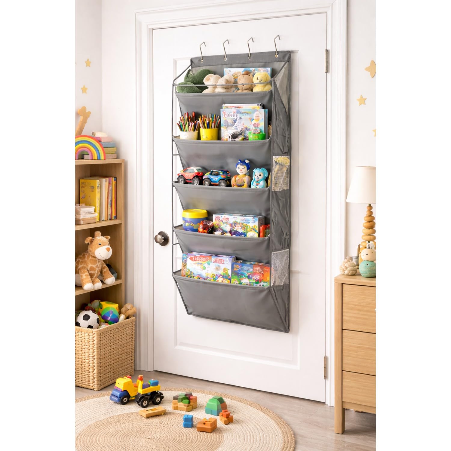 COOKIVA Over The Door Shoe Organizer | Sturdy Hanging Door Shoe Rack for Closet, Bedroom & Clothing Storage 2