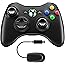 Molyhood Controller for Xbox 360, Wireless 2.4GHz Improved Dual Vibration Gamepad Joystick with Receiver for Xbox 360 / PS3 /
