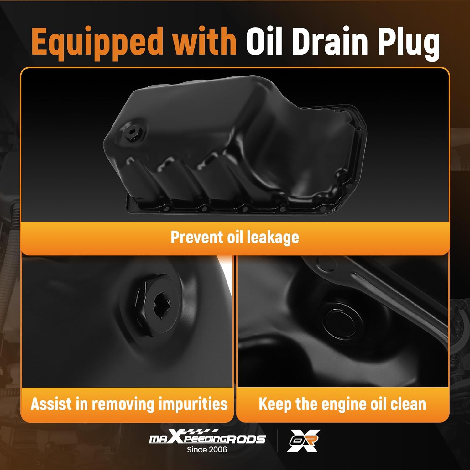 maXpeedingrods Engine Oil Pan 264-395 Fits for Mini Cooper R57 R58 R56 R55 Series Cooper Countryman R60 Series Cooper Paceman R61 Series # 11137550483 V755048380 SKBMP06A BMP06A