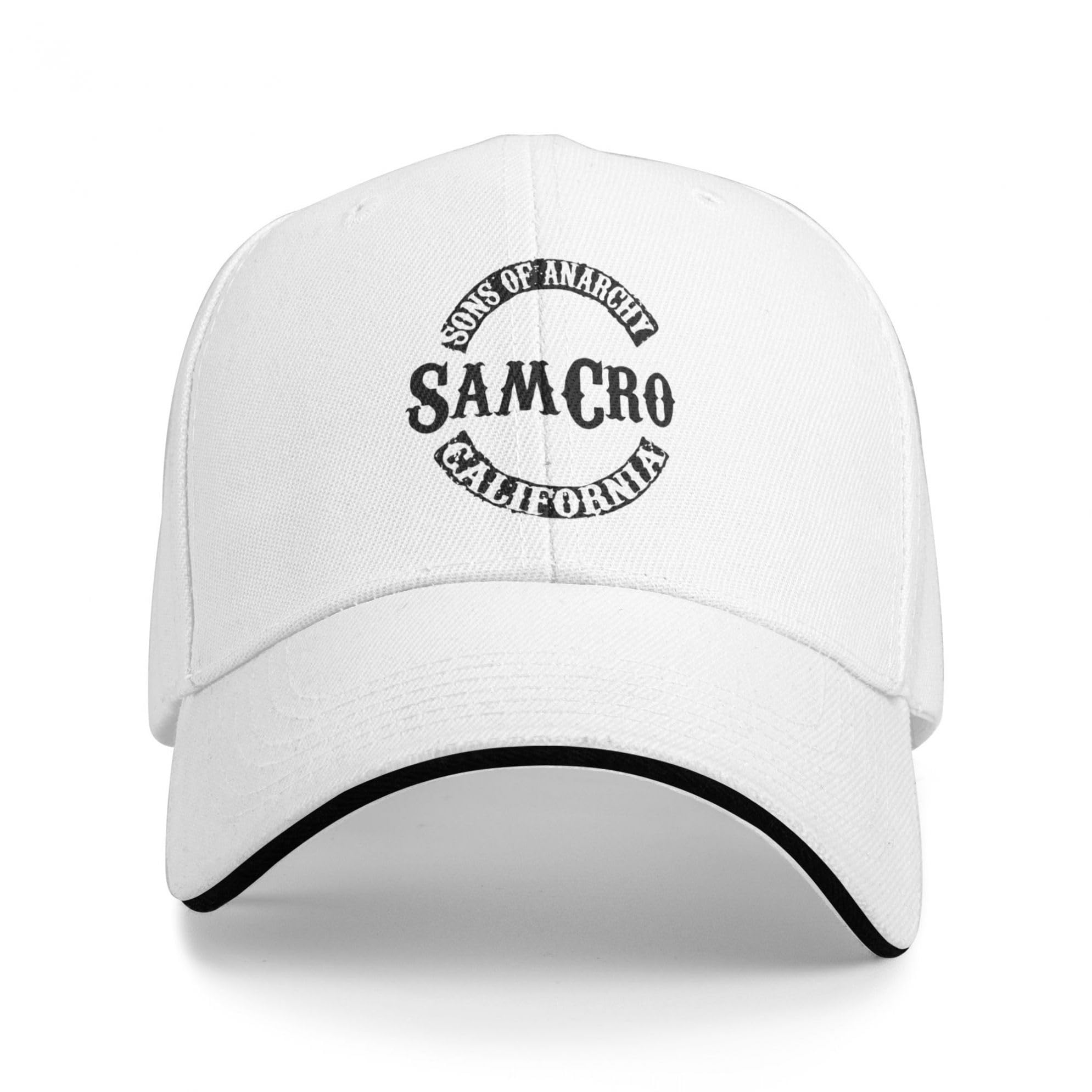 KESATUOT Unisex Anarchy TV Series Sons Sandwich Cap Adjustable Baseball Golf Cap Casquette for Women & Men Summer Casual Outdoor Trucker Hats