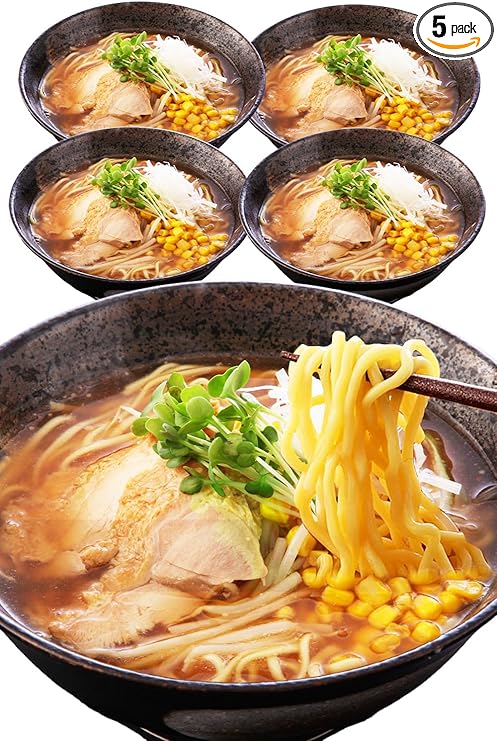 林泉堂 【秋田比内地鶏 旨味噌ラーメン 5食】 自家製 生めん ＆ スープ 濃厚 常温保存 30日 ご当地 お取り寄せ グルメ 簡単 味噌ラーメン ラーメン お試し