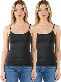 Emmalise Women's Basic Short Camisole Adjustable Strap